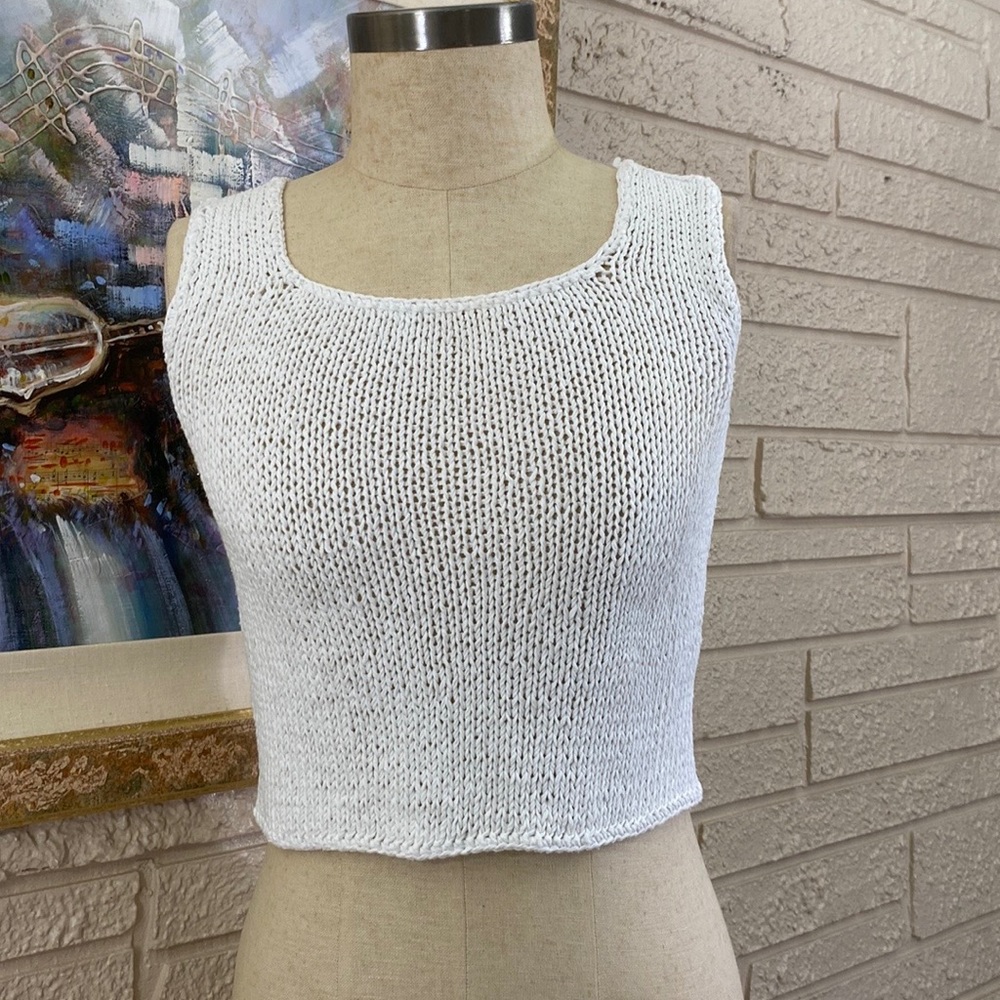 🌹California Style Vintage Crochet Knit Crop Top